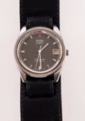 Omega Seamaster Electronic F300HZ, Chronometer wristwatch, the grey dial signed as per title,