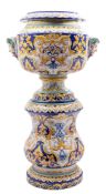 An Antoine Montagon [Nevers] faience jar