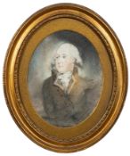 18th Century school - Portrait of a gentleman,