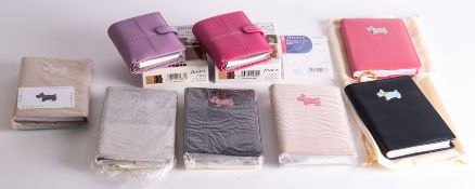 A group of six Radley leather bound note