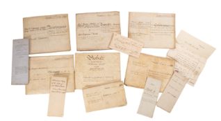 INDENTURES, CHATHAM, KENT. A group of ei