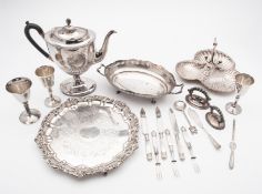 A quantity of silver plated wares, to in
