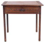 A George II oak low boy, basically mid 1