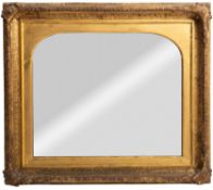 A gilt composition framed wall mirror, m