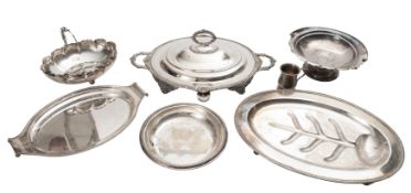 Various plated wares, to include a servi