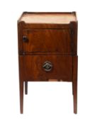A George III mahogany night commode, cir