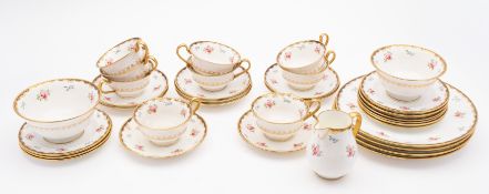 A Wedgwood porcelain part service enamel