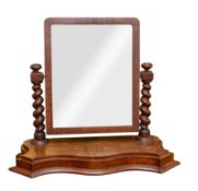 A Victorian mahogany dressing table mirr