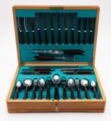 A canteen of stainless steel flatware an