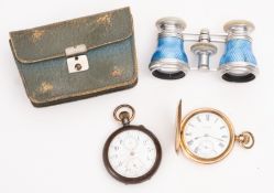 An Elgin gold plated hunter pocket watch
