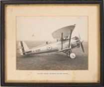 AVIATION. Three framed photographs of Br