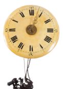 A Black Forest Postman's Alarm wall cloc
