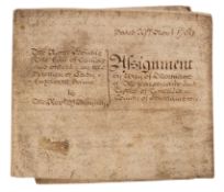 INDENTURES. Two indentures, manuscript i