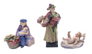 Two Royal Doulton figures Sweet Lavender HN.1373 and Curly Knob HN.