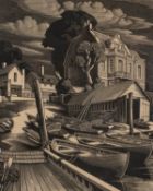 * After George Mackley (British, 1900-1983) - 'The Ferry' - Limited edition woodcut 24/75 - Titled,