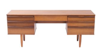 A teak writing table or sideboard by Avalon, circa 1970.