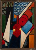 After Sandor Bortnyik (Romanian, 1893-1976) - A copy of The Red Steam Train