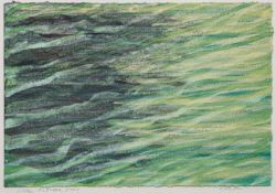 Lieke Ritman (Dutch, b 1942) - 'Rockpool' - Watercolour on paper - 18.5 x 27.5cm, 35 x 42.