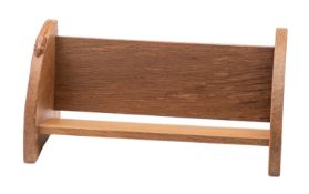 Workshop of Robert 'Mouseman' Thompson (1876-1955) an English oak book trough,