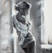 Ewa Switala (Polish, b1975) - 'Shimmer of light' - Acrylic on canvas - Signed lower left,