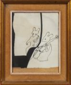 Joseph Cornell (American, 1903-1972) - Eine Kleine Nacht Musick - Oil, pen and ink,