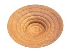 Anthony Bryant [Contemporary] a turned ash bowl with concentric interior rings,