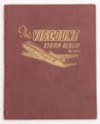 STAMP ALBUM. A 'schoolboy' Viscount stam