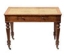 A Victorian mahogany writing table, late
