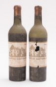 Two bottles of Chateau Haut-Brion 1950.