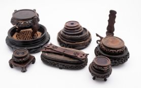 A mixed lot of Chinese and other carved