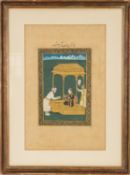 19th / 20th Century Indian school - 'Noureddine Jahangir' study of an emperor seated,