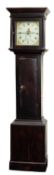 H. Webber, Ifracombe, a painted pine longcase clock