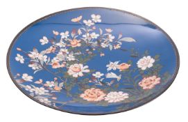 A Japanese cloisonne dish,