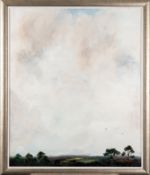 * Anthony Amos (British, 1950-2010) - A cloudscape - Oil - Unsigned - 90 x 75cm, 100.