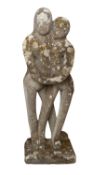 A sculpted limestone group,