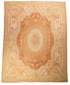 An Aubusson style 'room size' flatweave carpet,