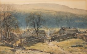 Arthur Reginald Smith (British, 1871/72-1934) - Study of a farm,