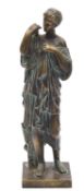 A French bronze model of the Diane de Gabies (Diana of Gabii),