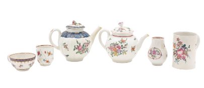 A mixed lot of English porcelain,