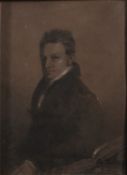 Two 19th century English school portraits - A half length portrait, Joseph Pridham (1772-1828),
