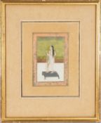 Late 18th or 19th Century Indian / provincial Mughal school - A maiden, or a courtesan,