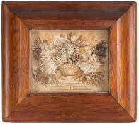 A Victorian ornamental seaweed arrangement,