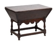 An oak dough bin,