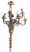 A substantial gilt bronze five light wall applique in Louis XVI taste,