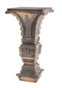 A Chinese bronze archaistic Gu vase,