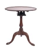 A George III mahogany circular occasional table,