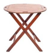 A mahogany butler's tray and stand in George III style,