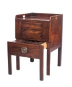 A George III mahogany night commode,