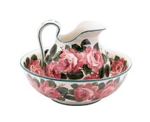 A Weymss four-piece toilet set in the 'Cabbage Rose' pattern,