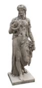 A stone composition model of Flora, 20th century,